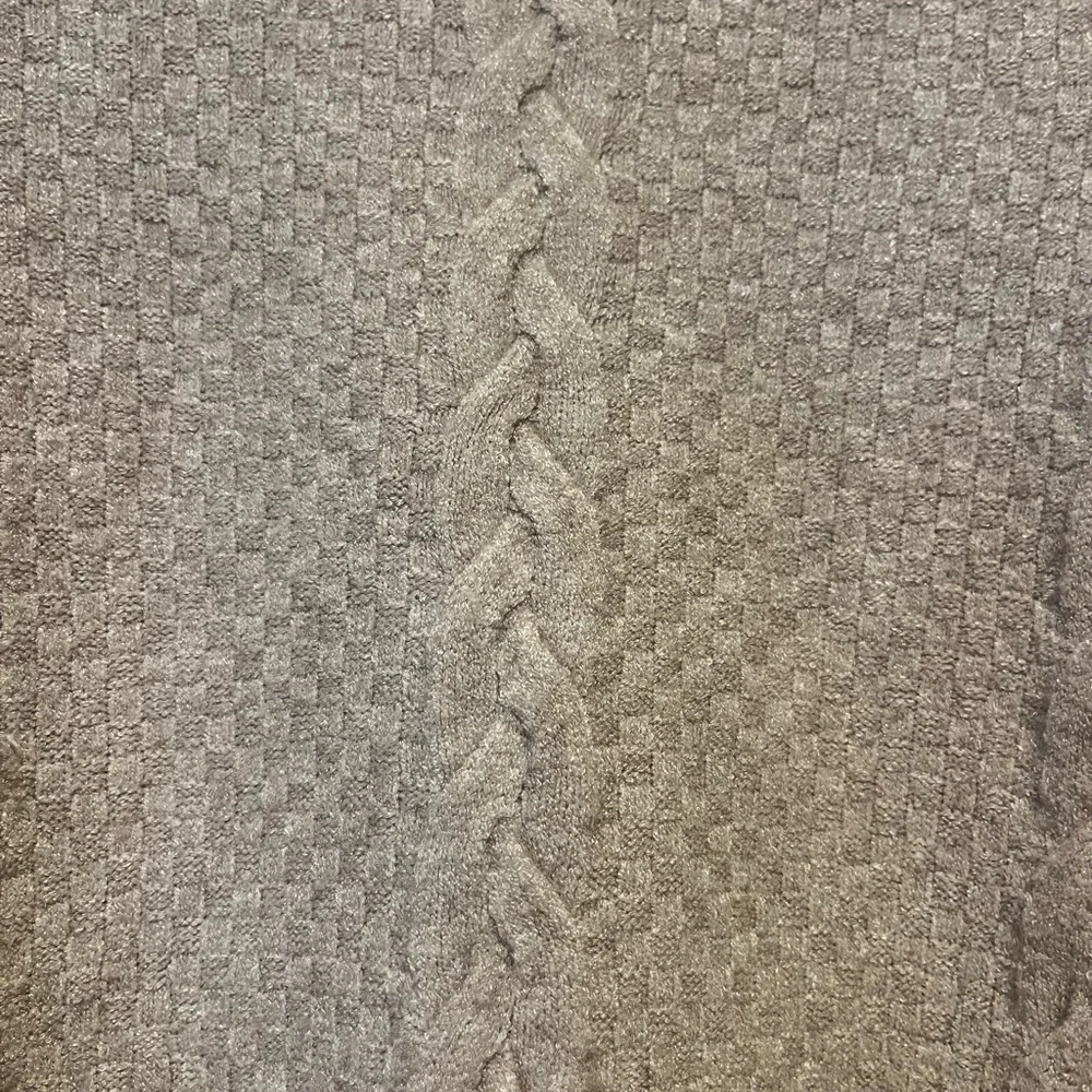 Cyrus Taupe Cable Knit Sweater - Picture 2 of 4